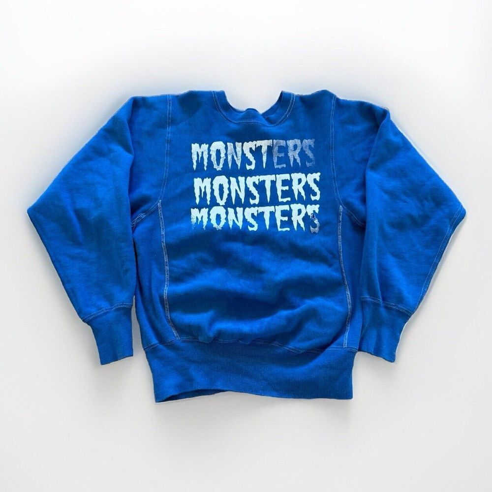 Vintage Blue Monsters Sweatshirt